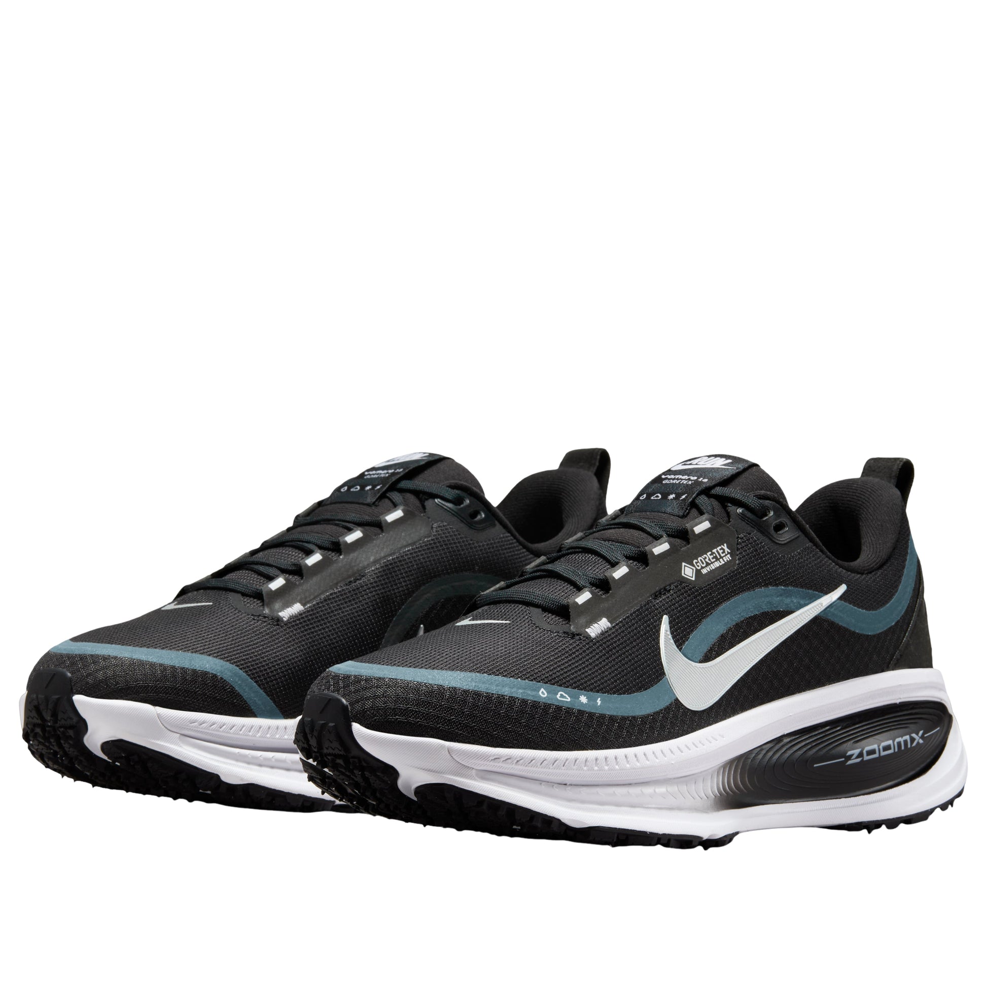 (WMNS) Nike ZoomX Vomero 18 Gore-Tex 'Black White Metallic Silver' HQ7002-002