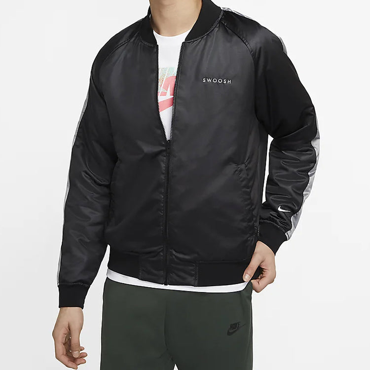 Nike Reversible Woven Jacket Black Gray 'Black Grey' CJ4876-010