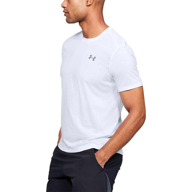 Men's Under Armour UA Swyft Running Sports Short Sleeve White 1347412-100