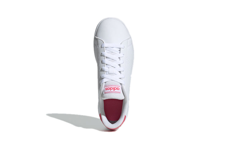 (GS) adidas Advantage J 'White Real Pink' EF0211