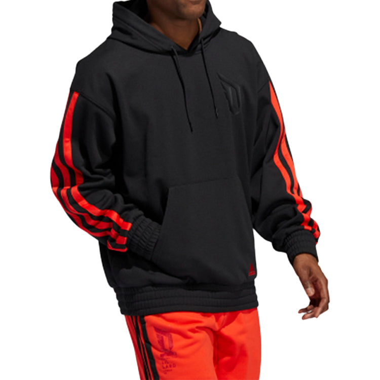 Men's adidas Basketball Sports Black Pullover GL7100