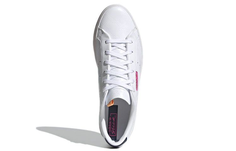 (WMNS) adidas originals Sleek 'Cloud White Crew Navy' FY6669