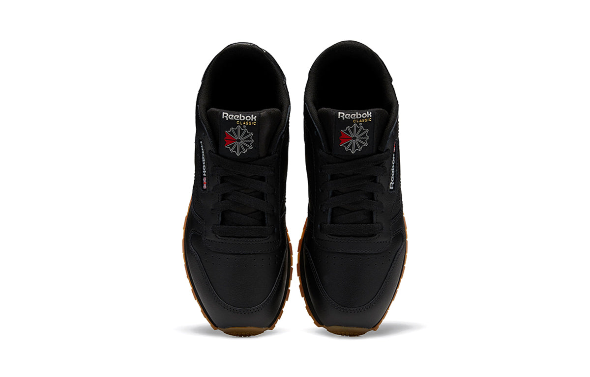 (GS) Reebok Classic Leather J 'Black Gum' V69623