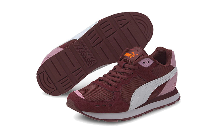 (GS) PUMA Vista Low Top Running Shoes Pink/White/Red 369539-12