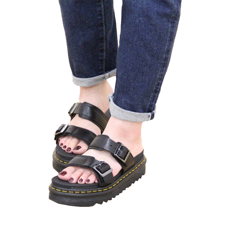 Dr. Martens Myles Brando Leather Sandals Black 23523001