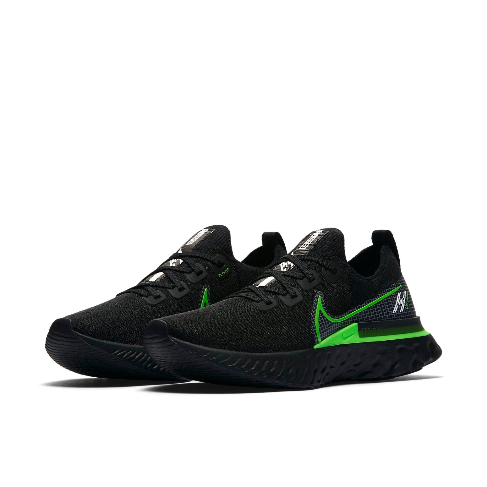Nike React Infinity Run Flyknit 'Black Green' CZ0468-001