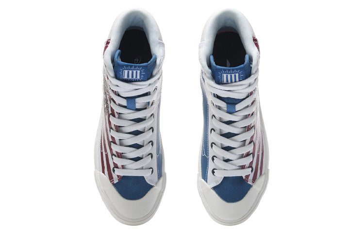 (WMNS) Li-Ning x Keith Haring x Disney Mickey Mouse Skate Shoes 'White Red Blue' AECR062-1