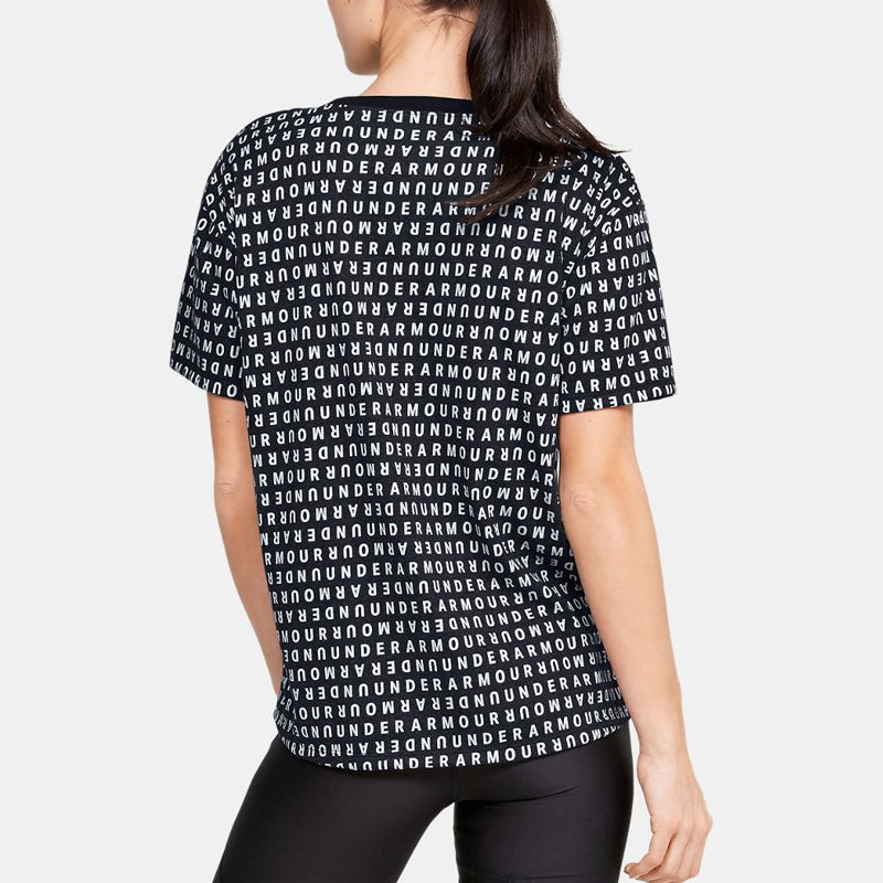 (WMNS) Under Armour Logo Live Printing Black/White 1355708-002
