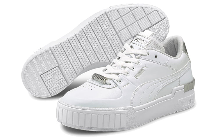 (WMNS) PUMA Cali Sport 'Metallic - White' 375050-01