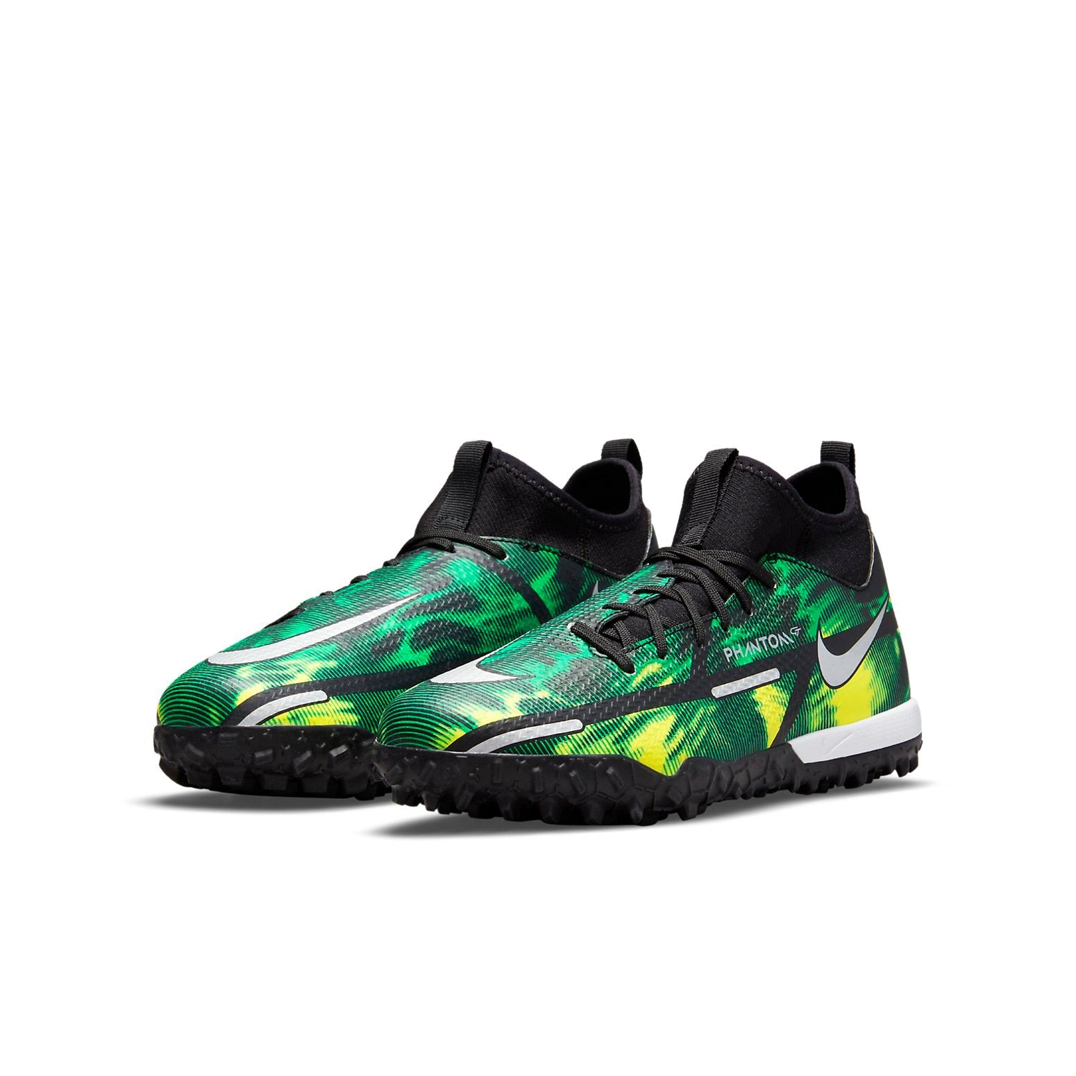 (GS) Nike Phantom GT2 Academy DF TF 'Black Green' DM0741-003