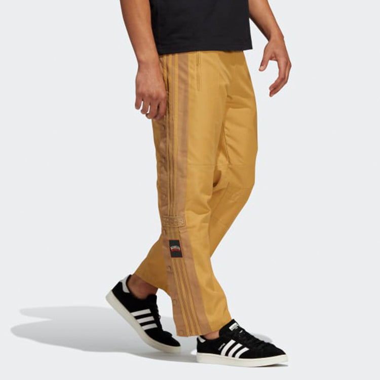 Men's adidas originals Contrasting Colors Side Casual Sports Pants/Trousers/Joggers Earthy Yellow H62575
