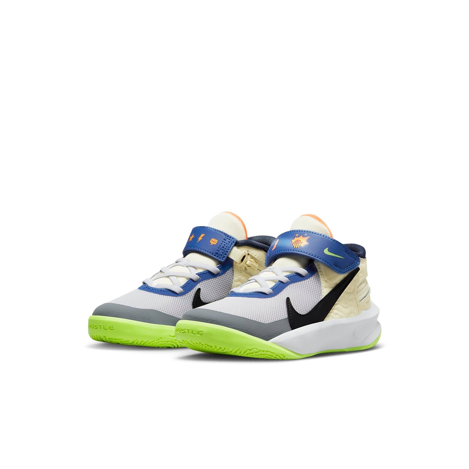 (PS) Nike Team Hustle D 10 FlyEase 'White Multi-Color' FB1881-101