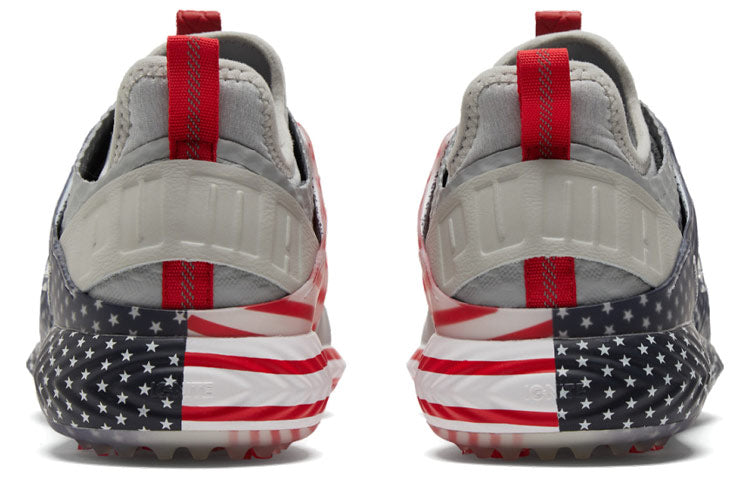 PUMA Ignite Pwradapt Golf Sport Shoe Caged Usa Gray/Red 194709-01