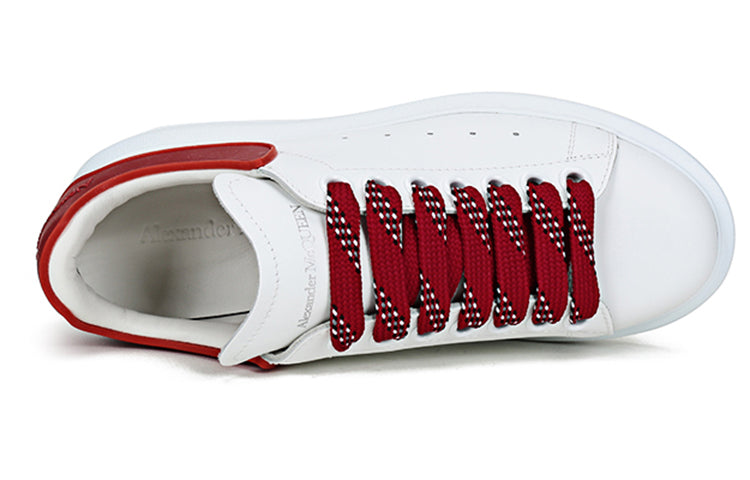 (WMNS) Alexander McQueen Oversized Sneaker 'White Burgundy' 621056WHXMT9727
