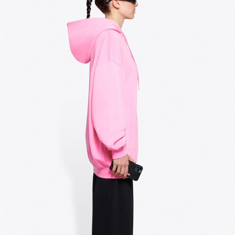 (WMNS) Balenciaga Sponsor Hoodie Pink Red 578135TJVE15764