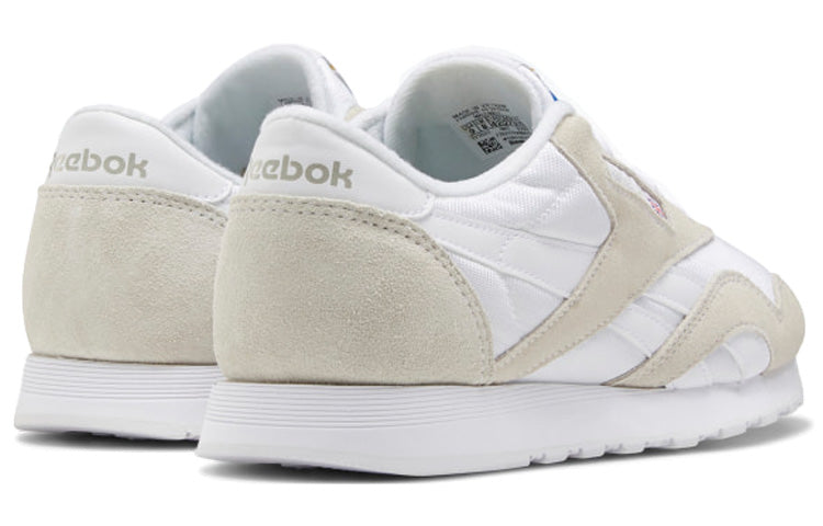 Reebok Classic Nylon Running Shoes White/Brown FZ6390