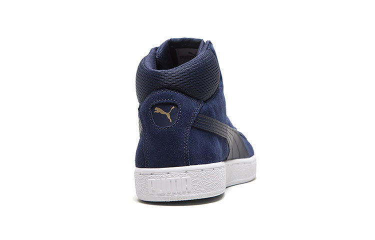 PUMA 1948 Mid Blue/White/Gold Mid Casual Board Shoes 359138-15