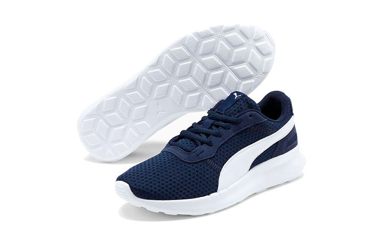 (GS) PUMA ST Activate Low Top Running Shoes Blue/White 369069-03
