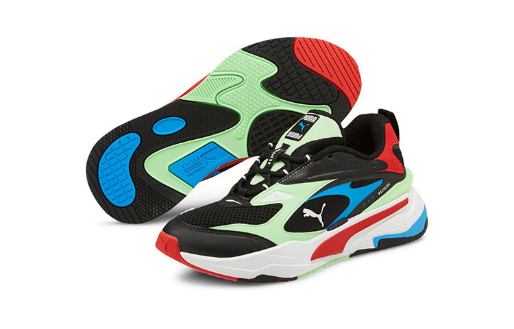 (GS) PUMA RS-Fast 'Black Elektro Green' 375696-01