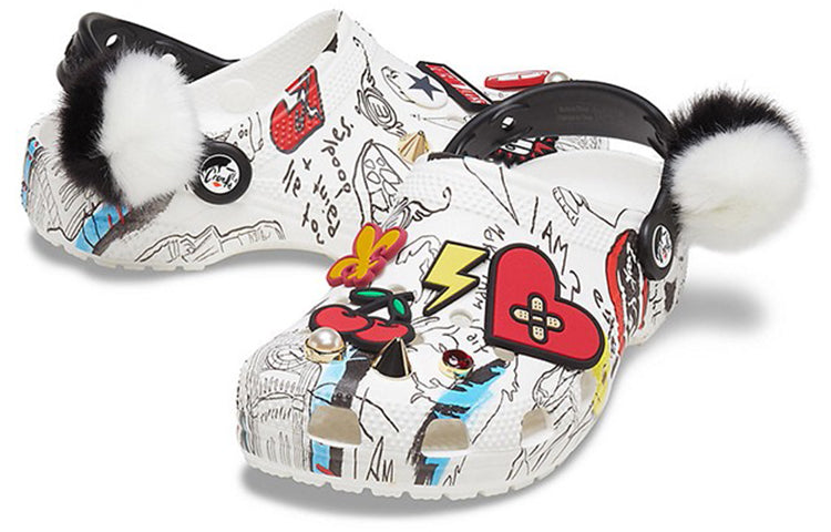 Disney x Crocs Pattern Unisex White Sandals 207401-100