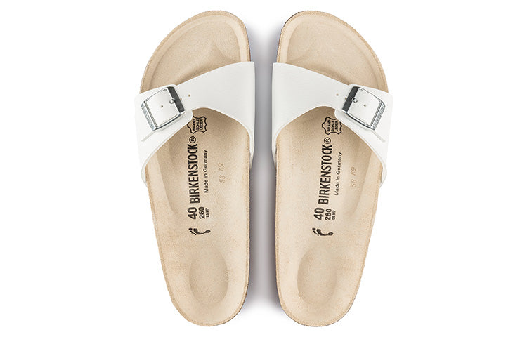 Birkenstock Madrid Birko-Flor Narrow Fit Sandals 'White' 40733
