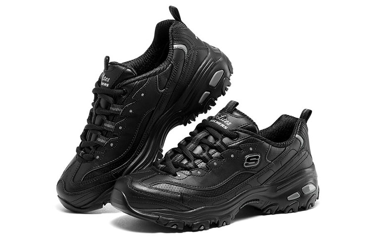 (WMNS) Skechers D'lites 'Fresh Start - Pure Black' 11931-BBK