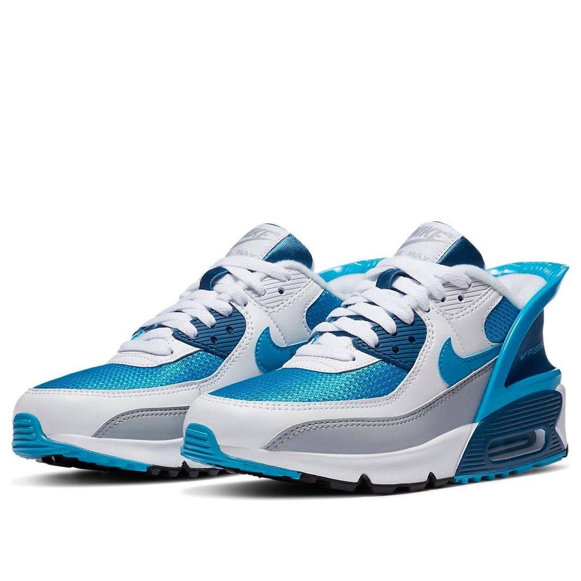(GS) Nike Air Max 90 FlyEase 'White Industrial Blue' CV0526-103