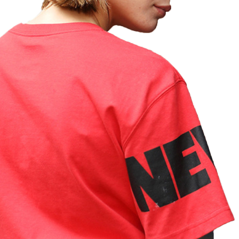 New Era logo Printing Round Neck Short Sleeve Unisex Red 11929535