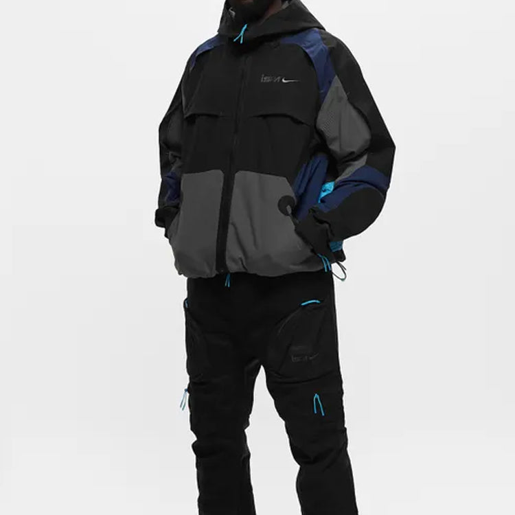 Nike ISPA Jacket 'Black Midnight Navy Iron Grey' FB2370-010