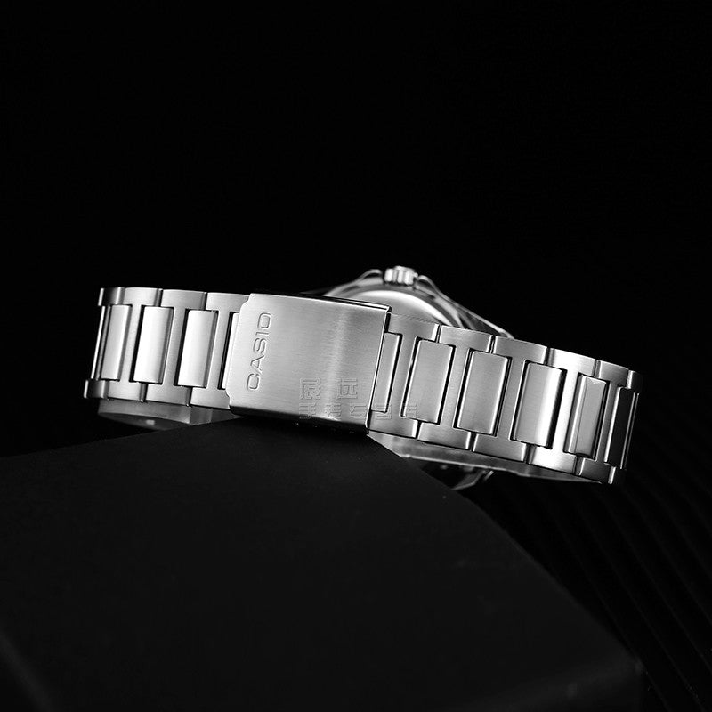 CASIO Waterproof Stainless Steel Strap Quartz Mens Black Analog MTP-1370D-1A1