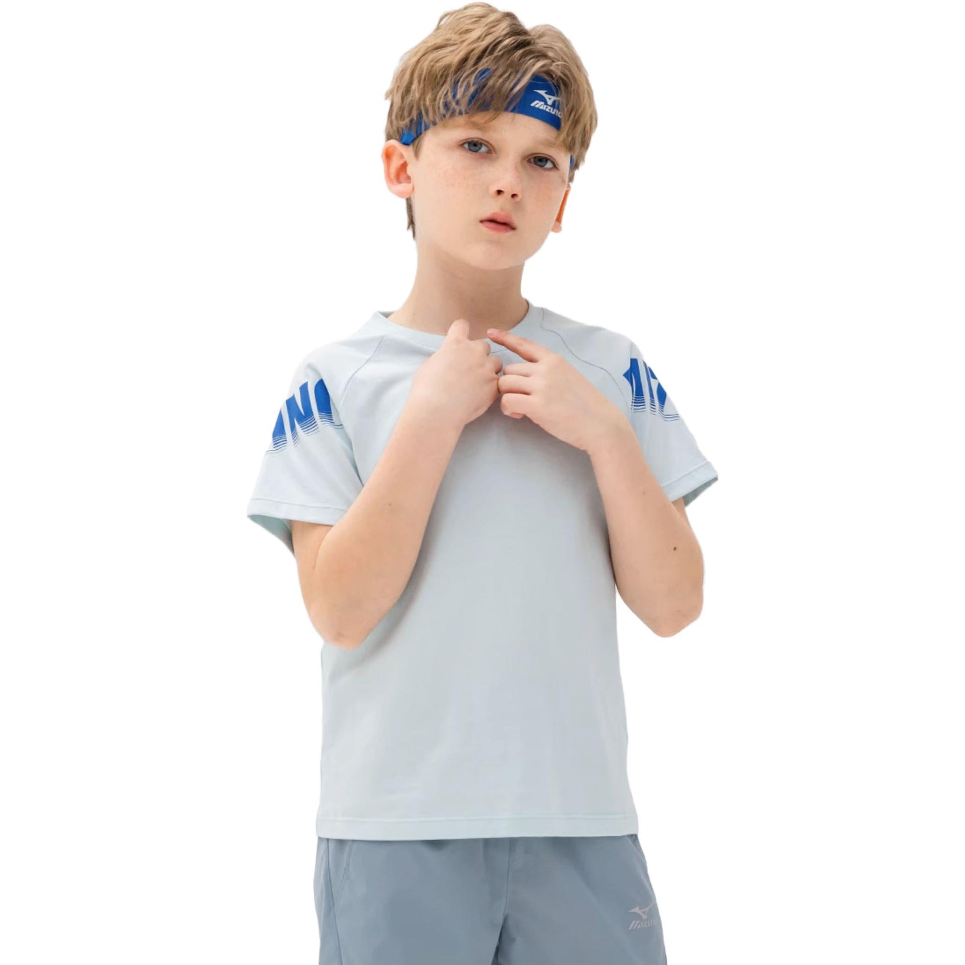 (GS) Mizuno Sportswear T-shirt 'Blue' T2267