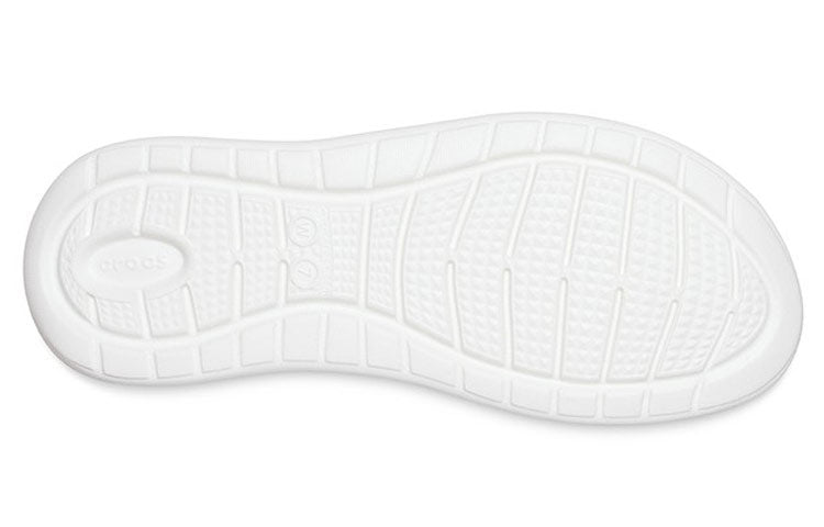 (WMNS) Crocs LiteRide Gray Light Blue Sandals 'Gray White' 206081-00J