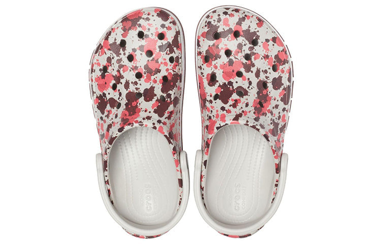 Crocs Bayaband Printed Classic Clogs 'White Brown Red' 205840-1CD