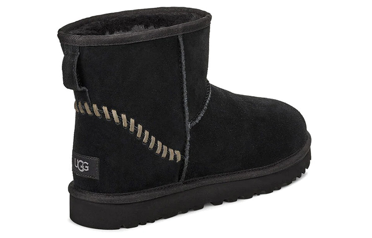 UGG Classic Mini Deco Suede 'Black' 1109952-BLK