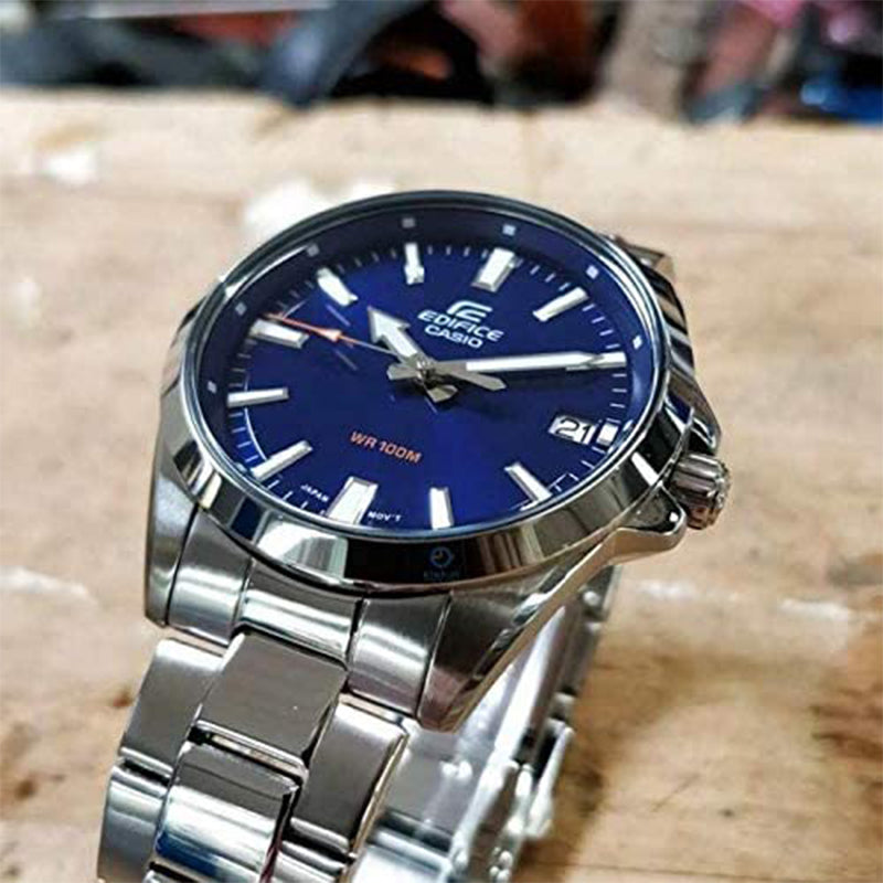 CASIO EDIFICE Series Leisure Fashion Men's Mens Blue Analog EFV-100D-2AVUDF