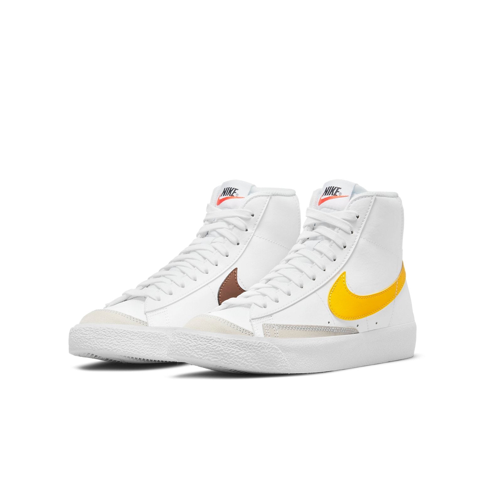 (GS) Nike Blazer Mid '77 'White Pecan Vivid Sulfur' DA4086-103