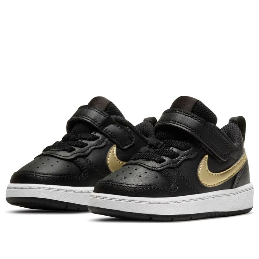 (TD) Nike Court Borough Low 2 'Black Metallic Gold Star' BQ5453-011