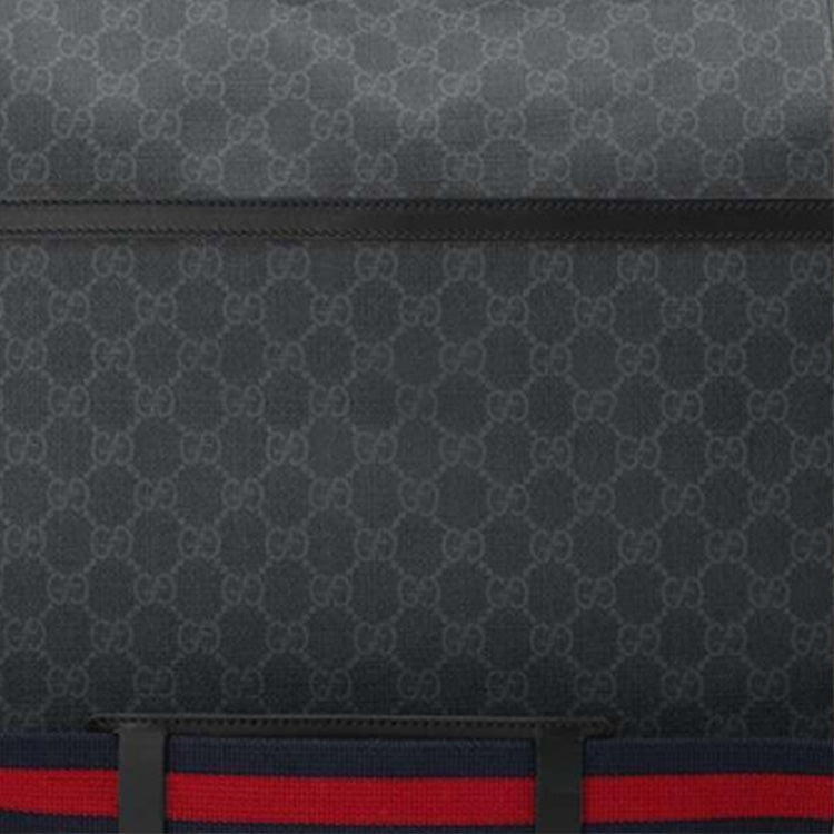(WMNS) Gucci Logo Stripe Messenger Bag ‘Gray Black’ 495909-K5RLN-1095
