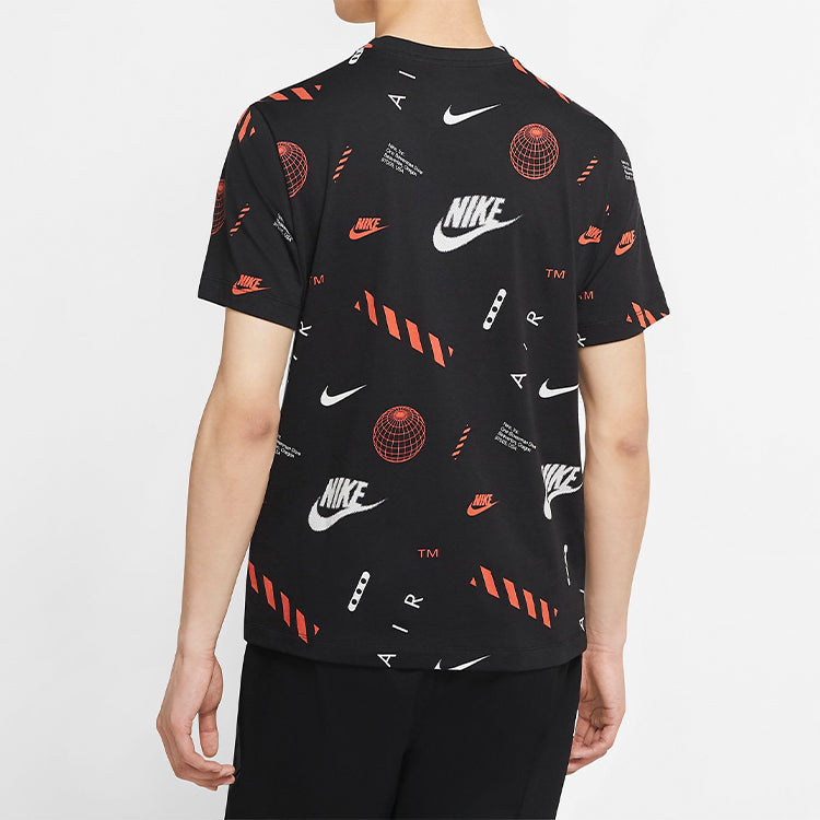 Nike Street Full Print Logo Short Sleeve Black CT6545-010