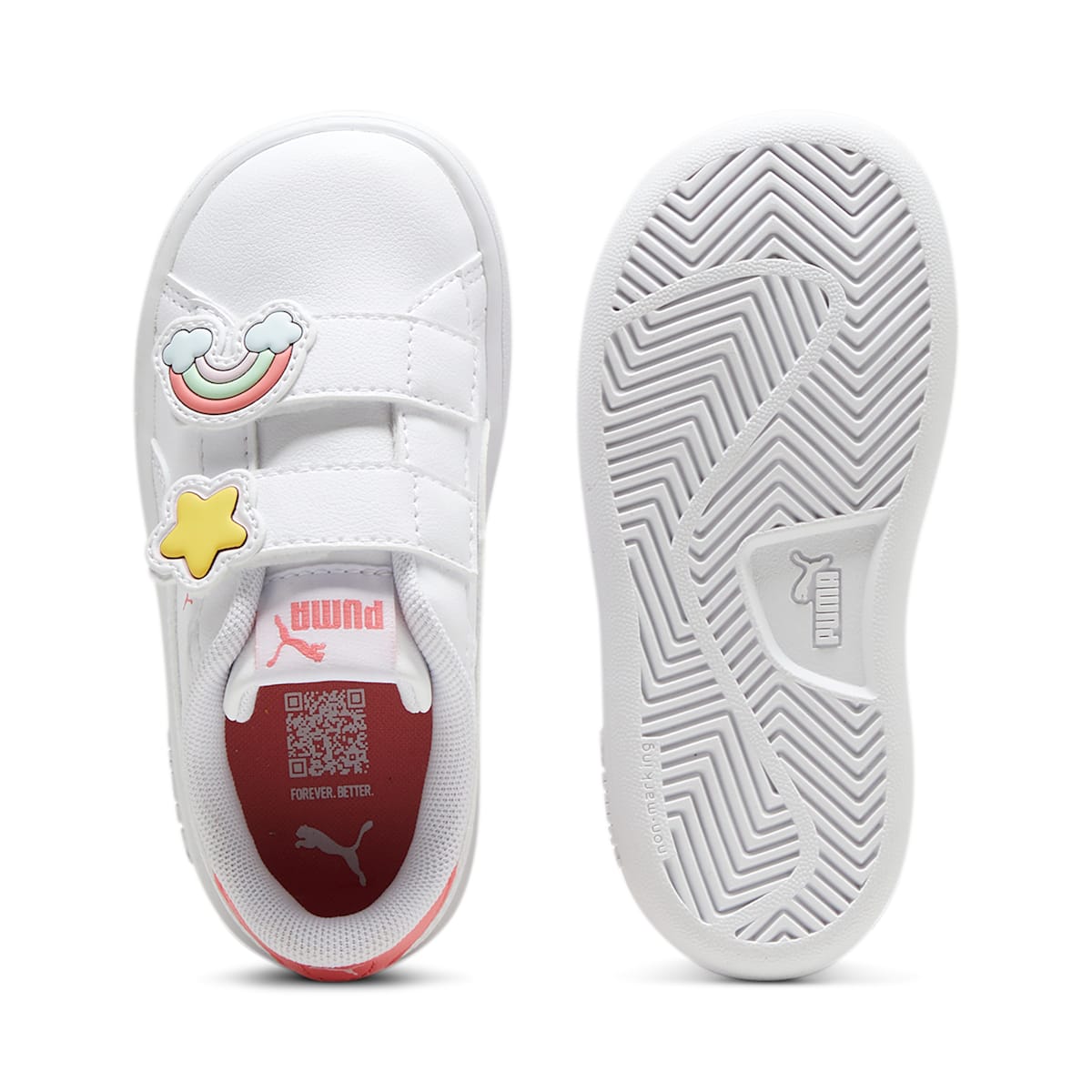 (TD) Puma Smash 3.0 V 'Badges White Passionfruit' 397287-01