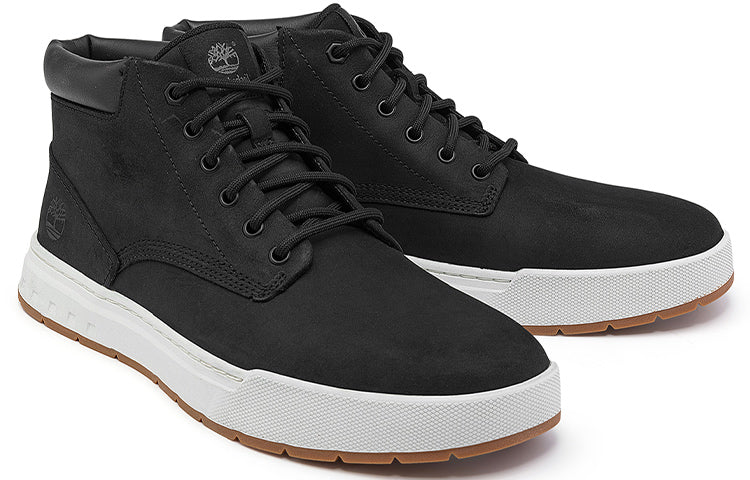 Timberland Maple Grove Wide Fit Leather Chukka Boots 'Black' A5PSGW