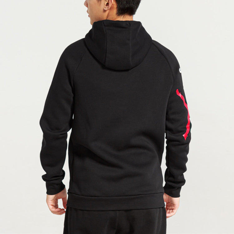 AIR JORDAN hooded fleece casual Jacket Black CQ7706-010