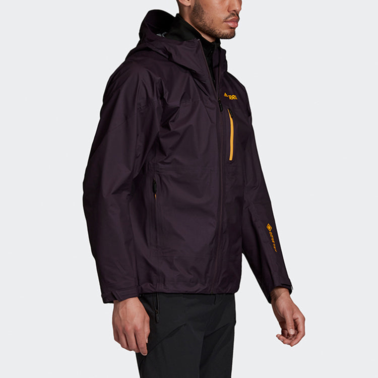adidas terrex Gore-tex Solid Color Casual Sports hooded Outdoor Interchange Jacket Purple GH1557
