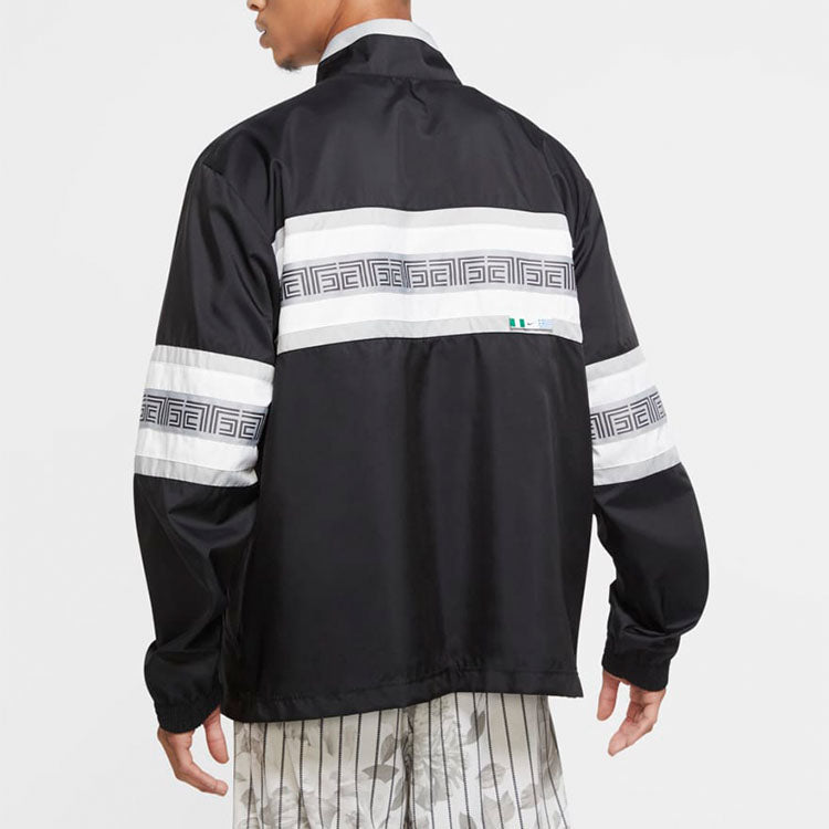 Nike Giannis Alphabet Zipper Long Sleeves Jacket 'Black' CK6246-010