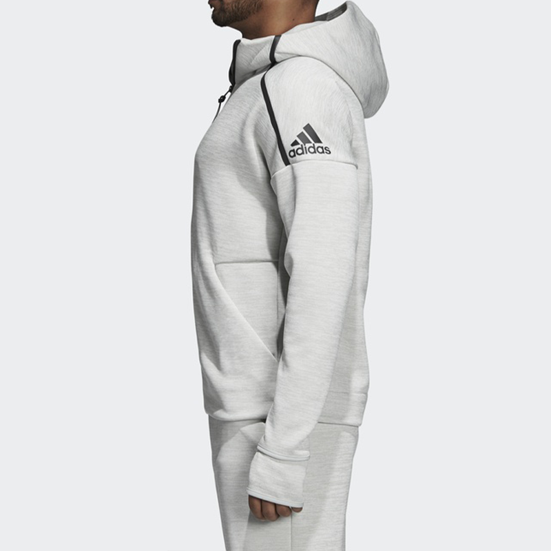 adidas M ZNE hd FR Hooded Jacket Silver Gray CY9904