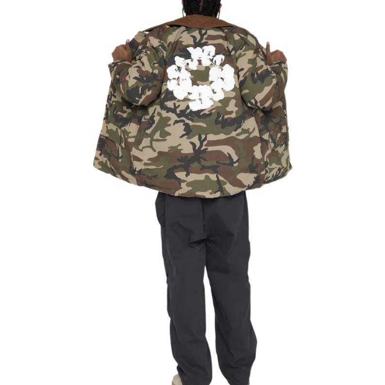 Stussy x Denim Tears Ripstop Down Army Jacket 'Camo' 315296