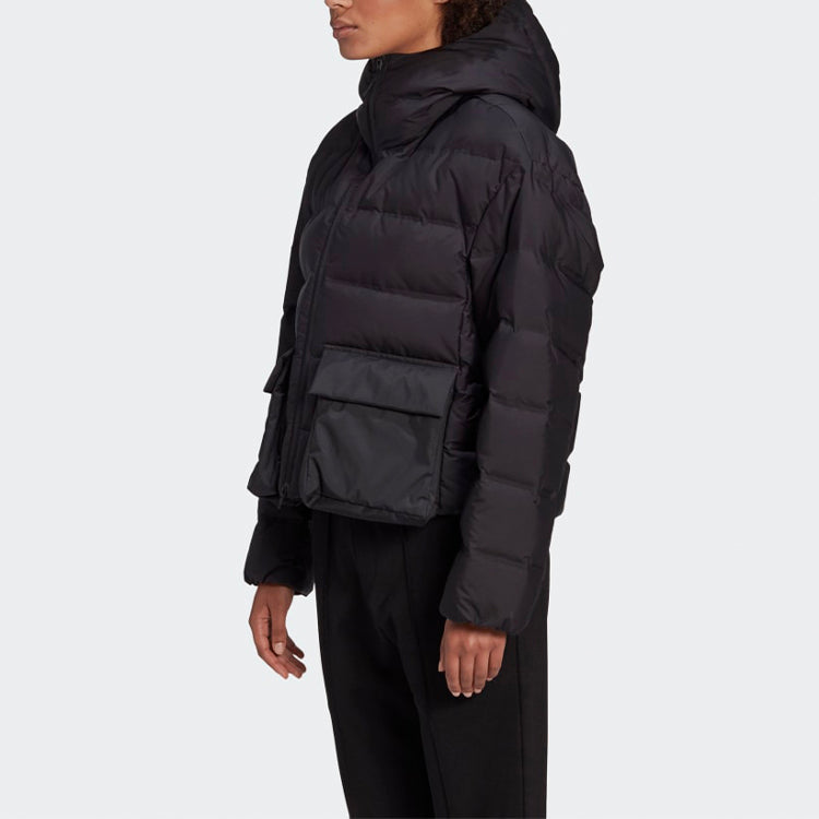 (WMNS) Y-3 Classic hooded With Down Feather Jacket Black GK4443
