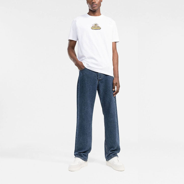 Off-White Logo Alphabet Printing Arrow Short Sleeve White OMAA027S22JER0130132