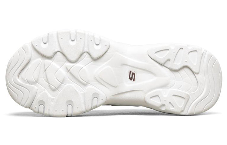 Skechers D'Lites 3.0 Low-Top Running Shoes White/Silver 888005-WSL