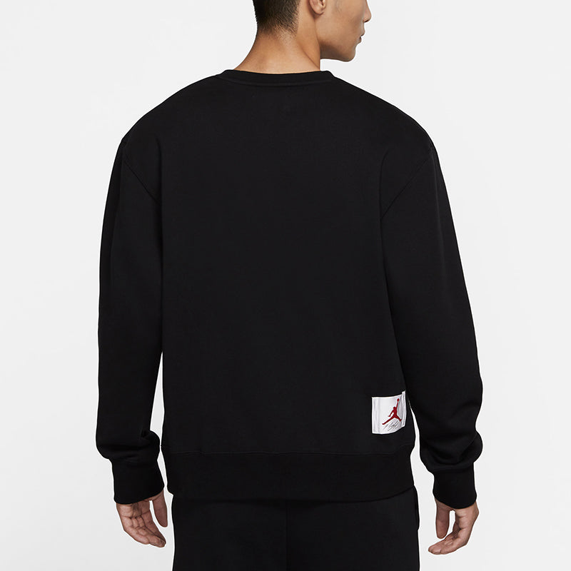 Air Jordan Flight MENS Print Crew-neck Sports Black CZ8265-010